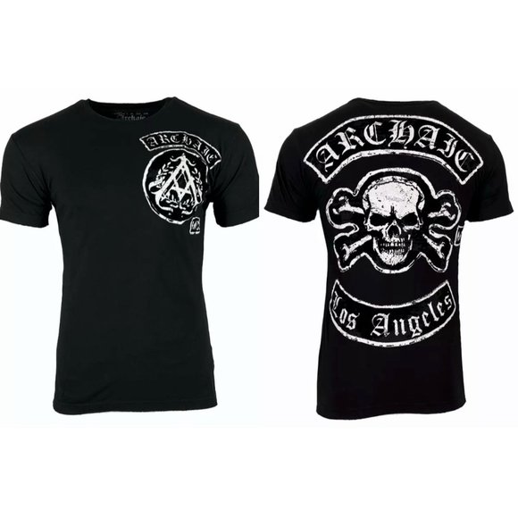 Affliction Other - Archaic Affliction Men's T-Shirt Short Sleeve KING Cross Biker